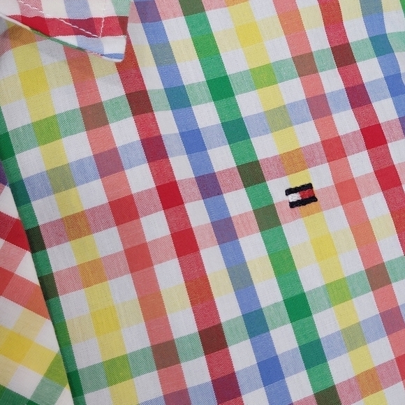 Tommy Hilfiger Sleeveless Tie Waist Summer Button-Down Shirt Dress - Size 8 - Picture 9 of 13